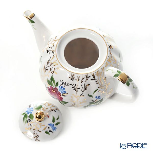 ロシア食器 インペリアル・ポーセリン ゴールデングラス ティーポット（チューリップ）