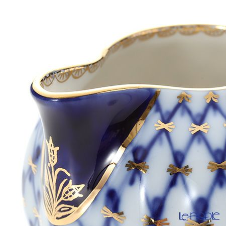 ロシア食器 インペリアル・ポーセリン コバルトネット クリーマー 300ml