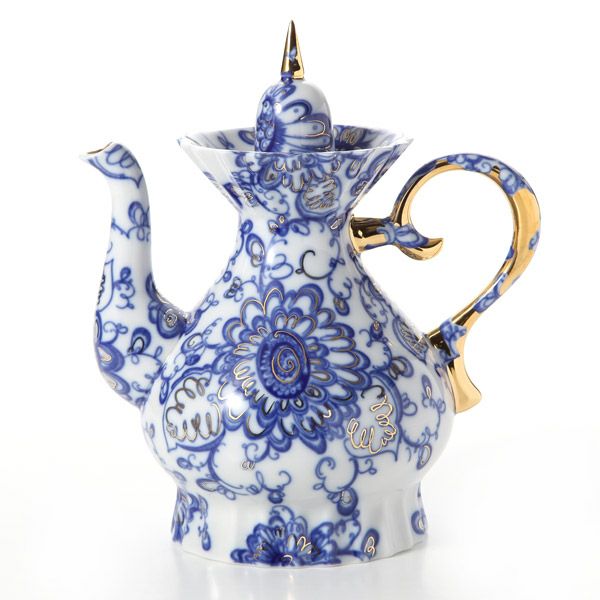 ロシア食器 インペリアル・ポーセリン シンギングガーデン ティーポット（マーキー）1100ml
