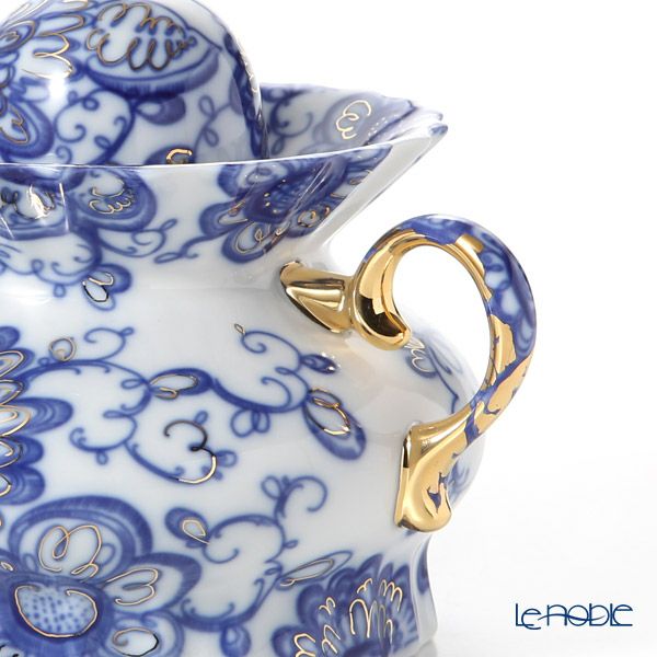 ロシア食器 インペリアル・ポーセリン シンギングガーデン シュガーポット（マーキー）600ml