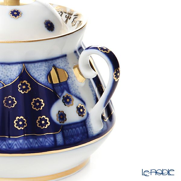 ロシア食器 インペリアル・ポーセリン ロシアンドームズ シュガーポット 440ml （ラジアル）