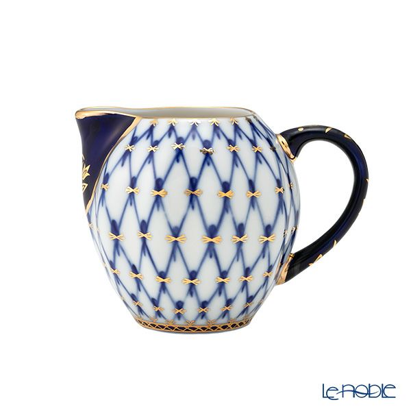 ロシア食器 インペリアル・ポーセリン コバルトネット クリーマー 200ml A