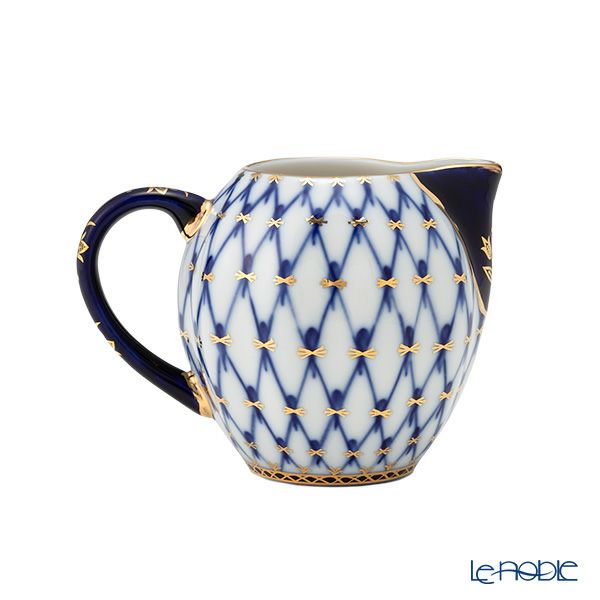 ロシア食器 インペリアル・ポーセリン コバルトネット クリーマー 200ml A