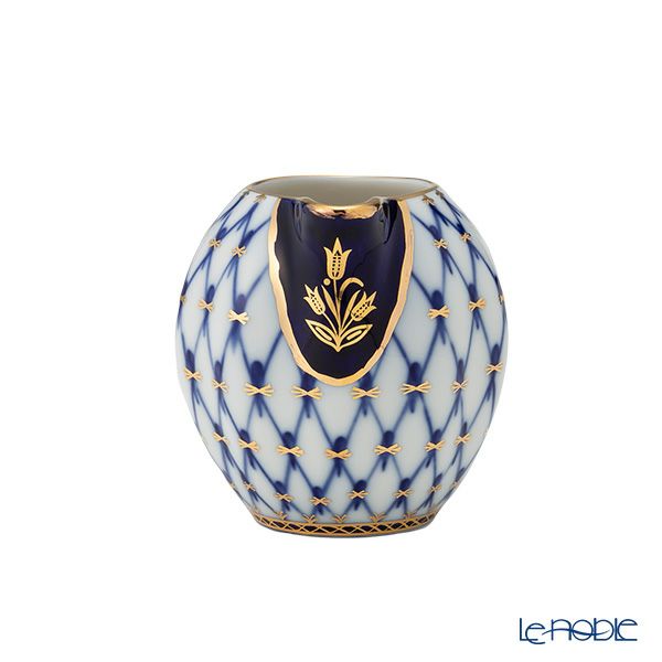 ロシア食器 インペリアル・ポーセリン コバルトネット クリーマー 200ml A