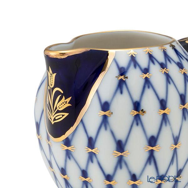 ロシア食器 インペリアル・ポーセリン コバルトネット クリーマー 200ml A