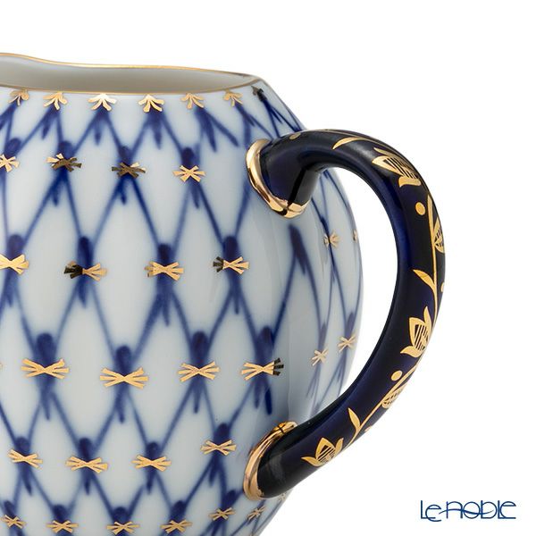 ロシア食器 インペリアル・ポーセリン コバルトネット クリーマー 200ml A