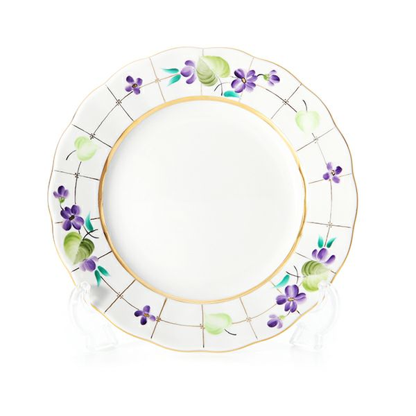 ロシア食器 インペリアル・ポーセリン バイオレットフォレスト プレート 18cm