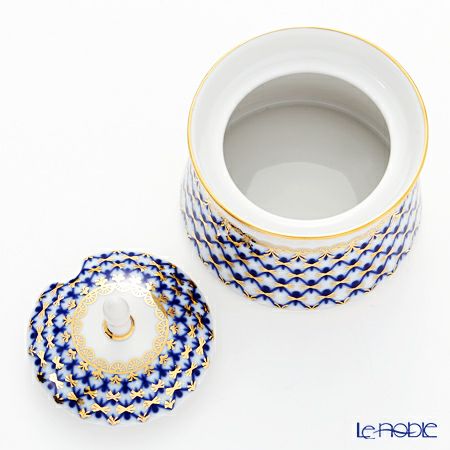 ロシア食器 インペリアル・ポーセリン コバルトネット ボックス（ユース） 200ml