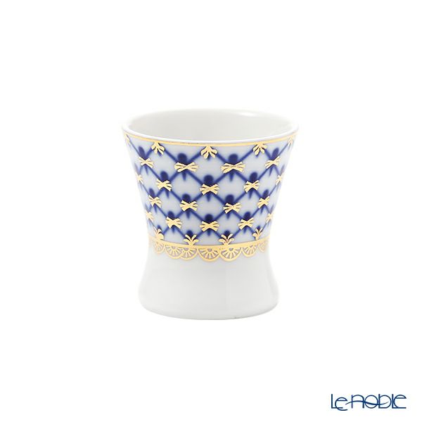 ロシア食器 インペリアル・ポーセリン コバルトネット ミニカップ 40ml