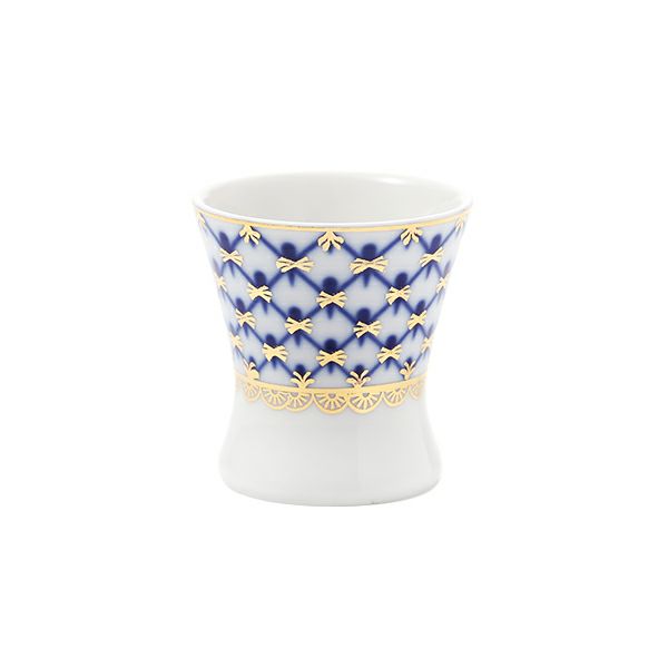 ロシア食器 インペリアル・ポーセリン コバルトネット ミニカップ 40ml