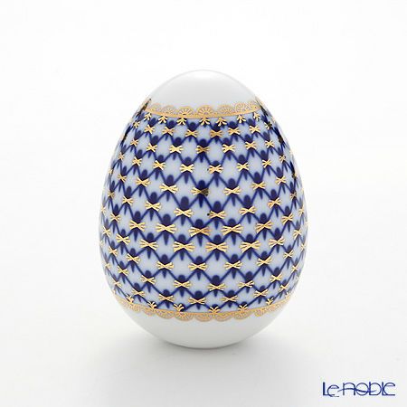 ロシア食器 インペリアル・ポーセリン コバルトネット イースターエッグ