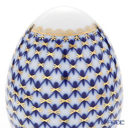 ロシア食器 インペリアル・ポーセリン コバルトネット イースターエッグ