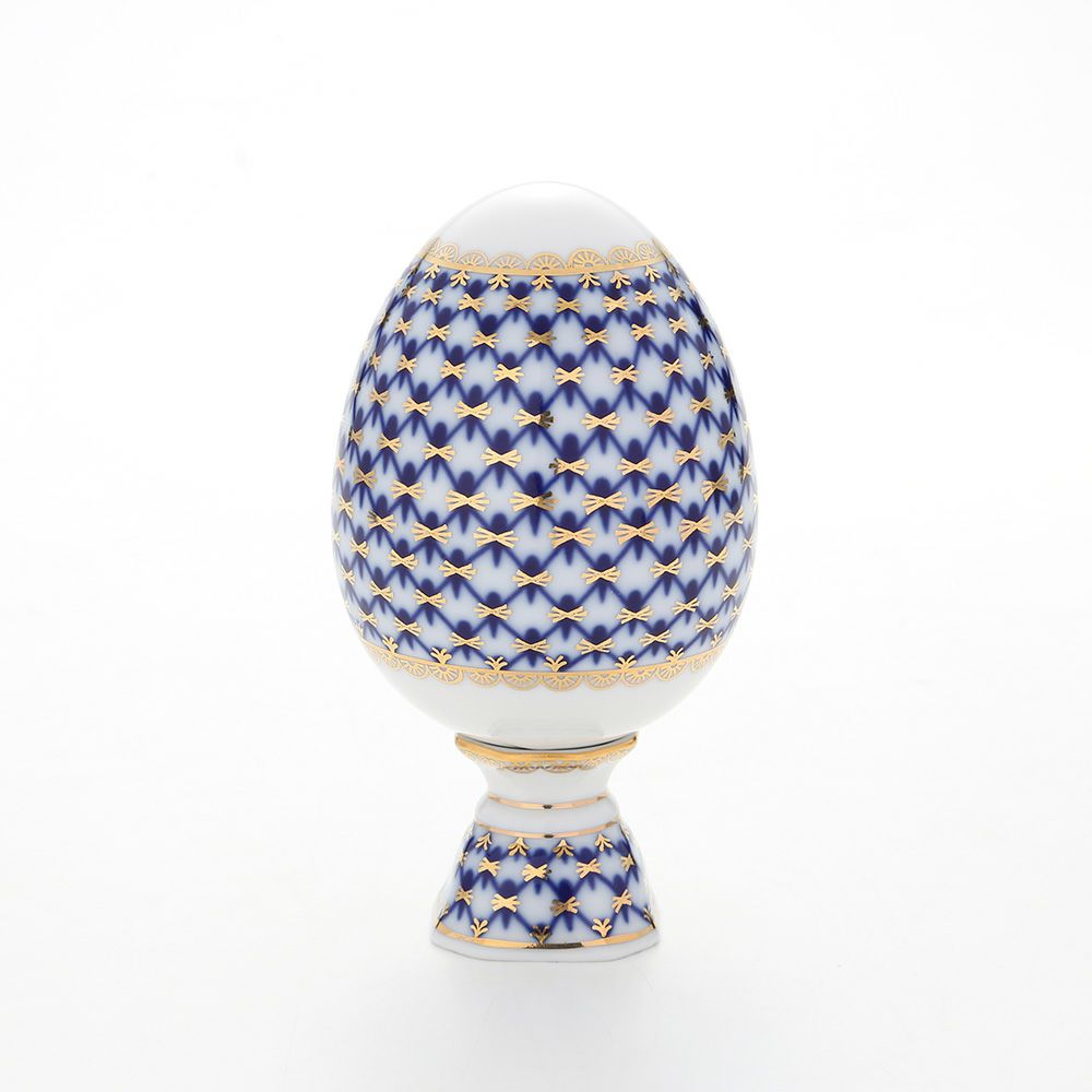 ロシア食器 インペリアル・ポーセリン コバルトネット イースターエッグ