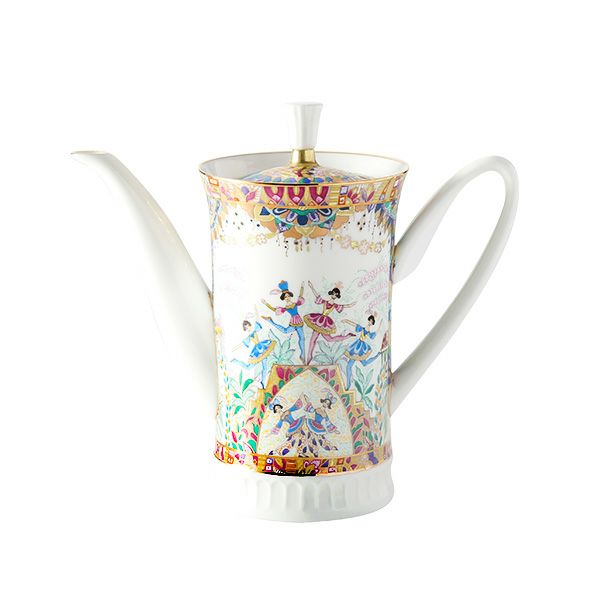 ロシア食器 インペリアル・ポーセリン ロシアンバレエ コーヒーポット 500ml