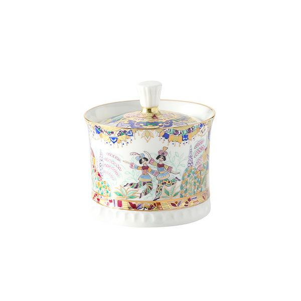 ロシア食器 インペリアル・ポーセリン ロシアンバレエ シュガーポット 155ml