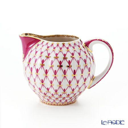 ロシア食器 インペリアル・ポーセリン ブルース（ピンクネット） クリーマー 300ml