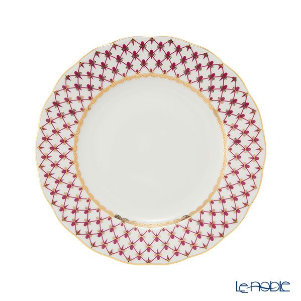 ロシア食器 インペリアル・ポーセリン ブルース（ピンクネット） プレート 18cm