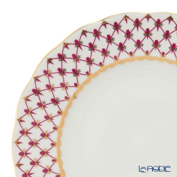 ロシア食器 インペリアル・ポーセリン ブルース（ピンクネット） プレート 18cm