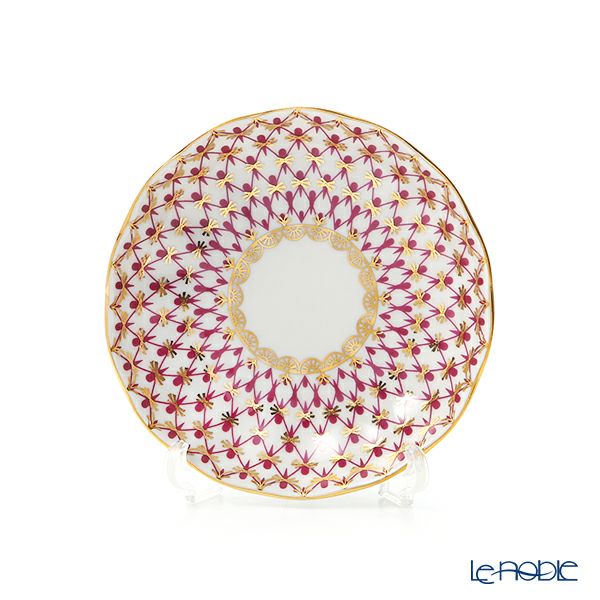 ロシア食器 インペリアル・ポーセリン ブルース（ピンクネット） ジャムディッシュ 9.5cm