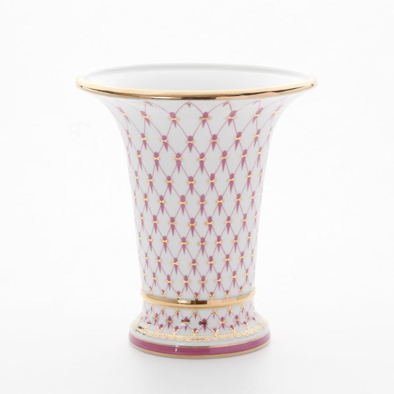 ロシア食器 インペリアル・ポーセリン ブルース（ピンクネット） ベース 20.3cm