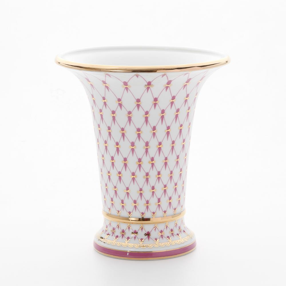 ロシア食器 インペリアル・ポーセリン ブルース（ピンクネット） ベース 20.3cm