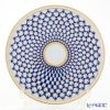 ロシア食器 インペリアル・ポーセリン コバルトネット ケーキプレート 30cm