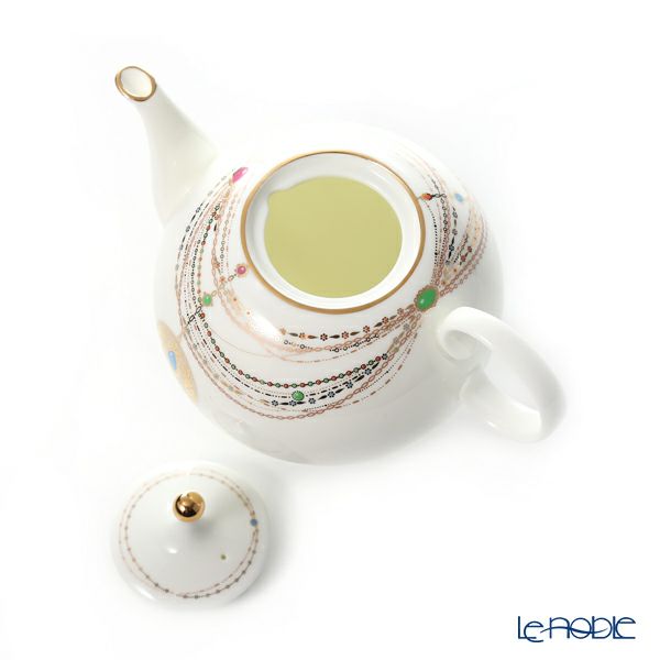 ロシア食器 インペリアル・ポーセリン ゴールデンメダリオン ティーポット（アップル）