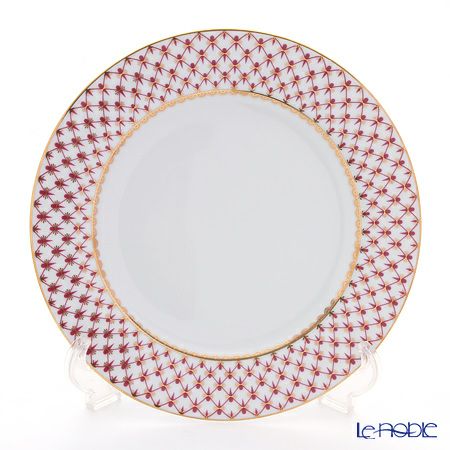 ロシア食器 インペリアル・ポーセリン ブルース（ピンクネット） プレート 27cm