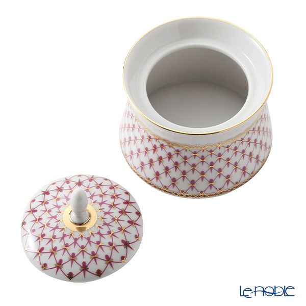 ロシア食器 インペリアル・ポーセリン ブルース（ピンクネット） シュガーポット 200ml ユースシェイプ