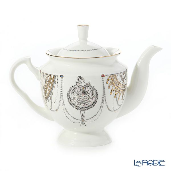 ロシア食器 インペリアル・ポーセリン バレエコレクション ティーポット 白鳥の湖 800ml