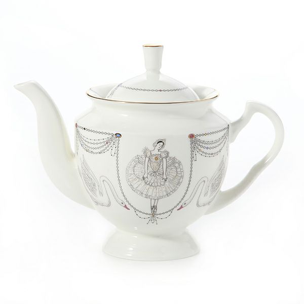 ロシア食器 インペリアル・ポーセリン バレエコレクション ティーポット 白鳥の湖 800ml