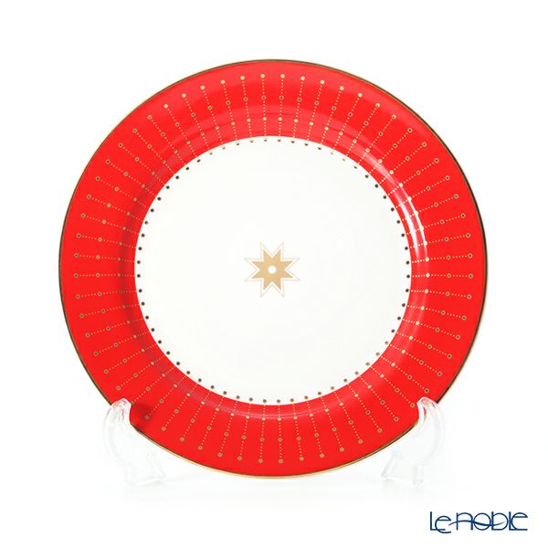 ロシア食器 インペリアル・ポーセリン スカーレット プレート 20cm