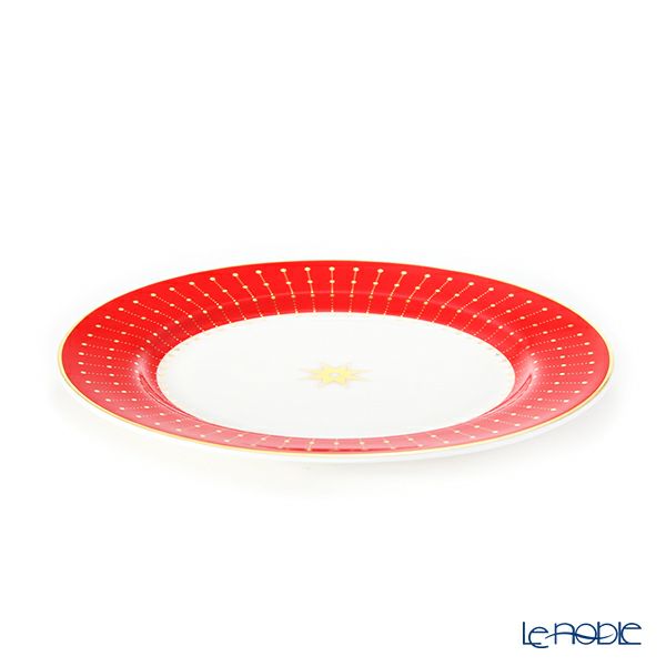 ロシア食器 インペリアル・ポーセリン スカーレット プレート 20cm