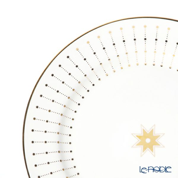 ロシア食器 インペリアル・ポーセリン スカーレット（アズール） プレート 20cm ゴールド