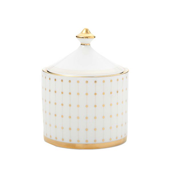 ロシア食器 インペリアル・ポーセリン スカーレット（アズール） シュガーポット 300ml ゴールド