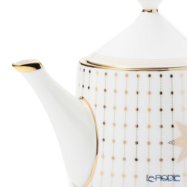 ロシア食器 インペリアル・ポーセリン スカーレット（アズール） ティーポット 780ml ゴールド