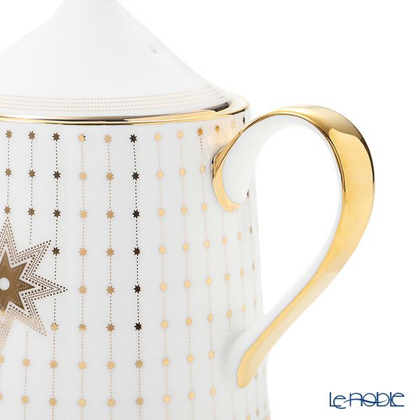 ロシア食器 インペリアル・ポーセリン スカーレット（アズール） ティーポット 780ml ゴールド