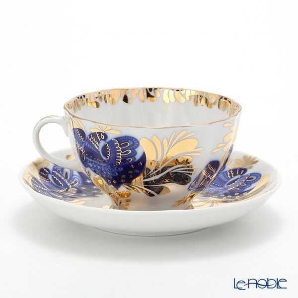 ロシア食器 インペリアル・ポーセリン ゴールデンガーデン 3ピースセット