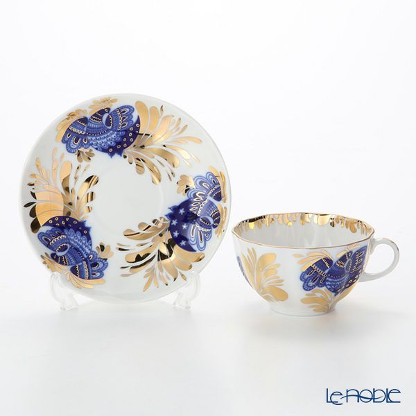 ロシア食器 インペリアル・ポーセリン ゴールデンガーデン 3ピースセット