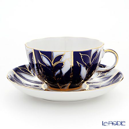 ロシア食器 インペリアル・ポーセリン ウインターイブニング ティーカップ＆ソーサー 250ml