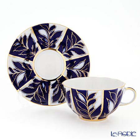 ロシア食器 インペリアル・ポーセリン ウインターイブニング ティーカップ＆ソーサー 250ml