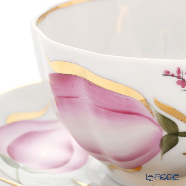 ロシア食器 インペリアル・ポーセリン チューリップ ティーカップ＆ソーサー 250ml