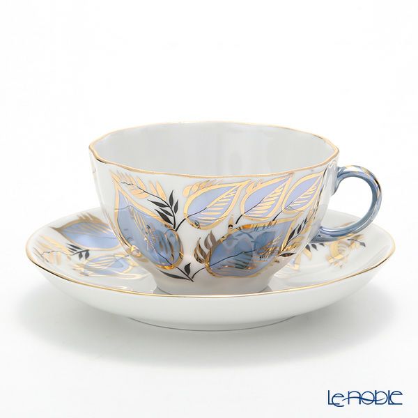 ロシア食器 インペリアル・ポーセリン ムーン ティーカップ＆ソーサー 250ml