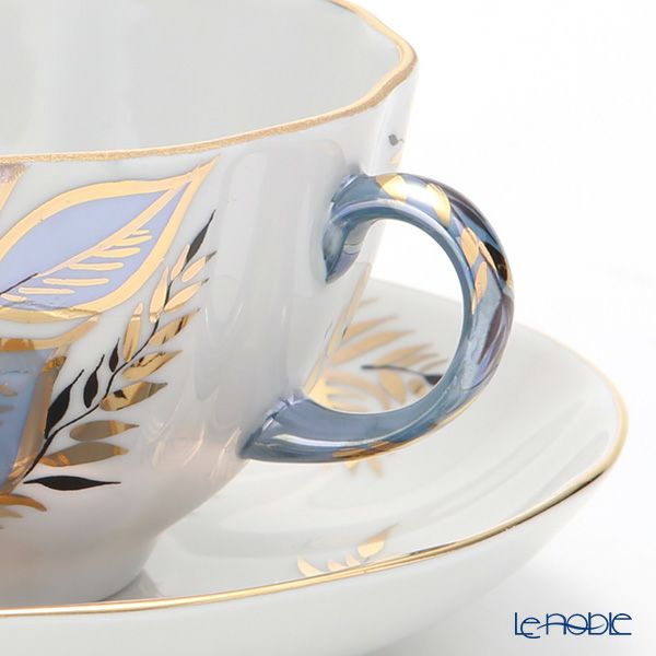 ロシア食器 インペリアル・ポーセリン ムーン ティーカップ＆ソーサー 250ml