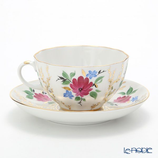 ロシア食器 インペリアル・ポーセリン ゴールデングラス ティーカップ＆ソーサー 250ml