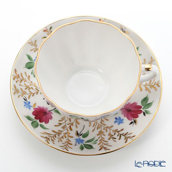 ロシア食器 インペリアル・ポーセリン ゴールデングラス ティーカップ＆ソーサー 250ml