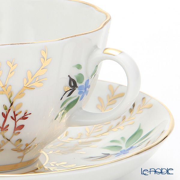 ロシア食器 インペリアル・ポーセリン ゴールデングラス ティーカップ＆ソーサー 250ml