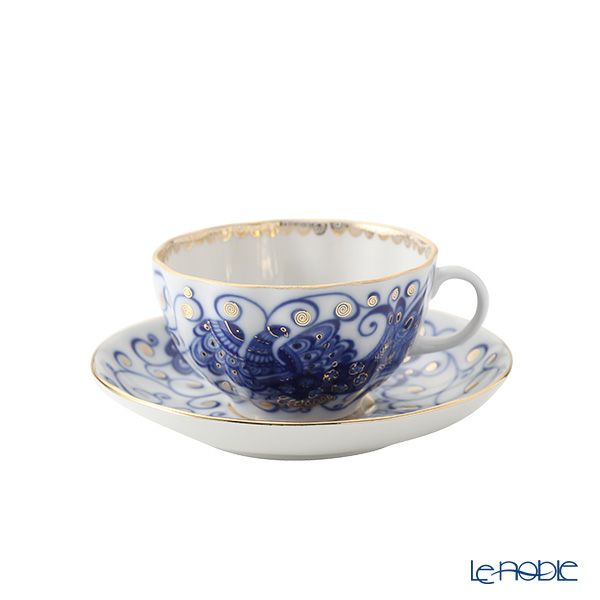 ロシア食器 インペリアル・ポーセリン バードクイーン ティーカップ＆ソーサー 250ml