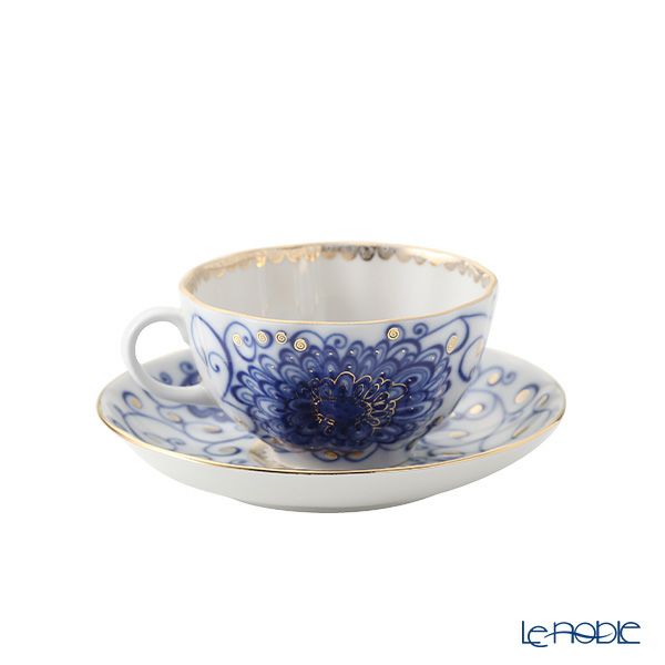 ロシア食器 インペリアル・ポーセリン バードクイーン ティーカップ＆ソーサー 250ml