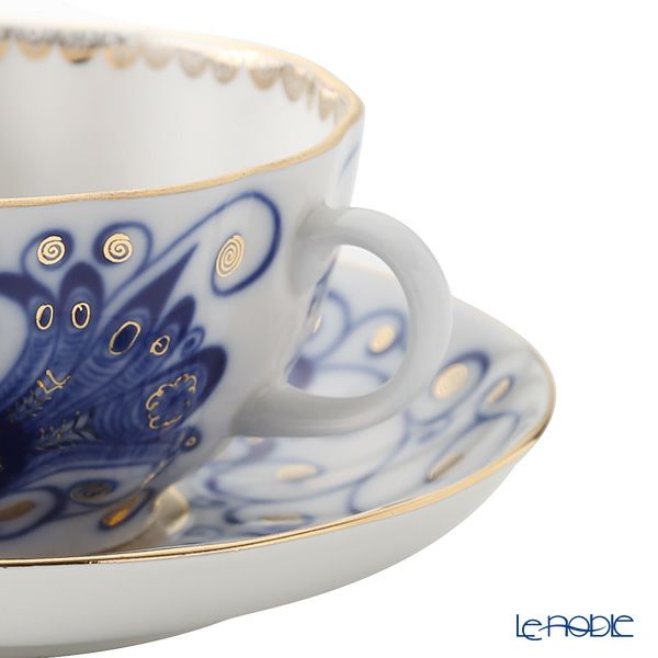 ロシア食器 インペリアル・ポーセリン バードクイーン ティーカップ＆ソーサー 250ml